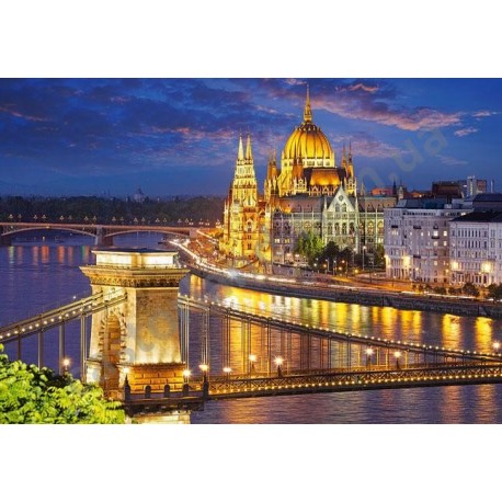 Пазл "Панорама Будапешта в сумерках", 2000 элементов