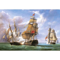 Пазлы копия картины "Морской бой"