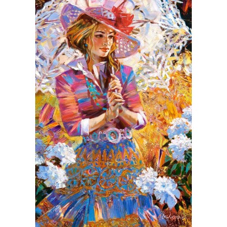 Пазл "Девушка с зонтом", 1500 элементов